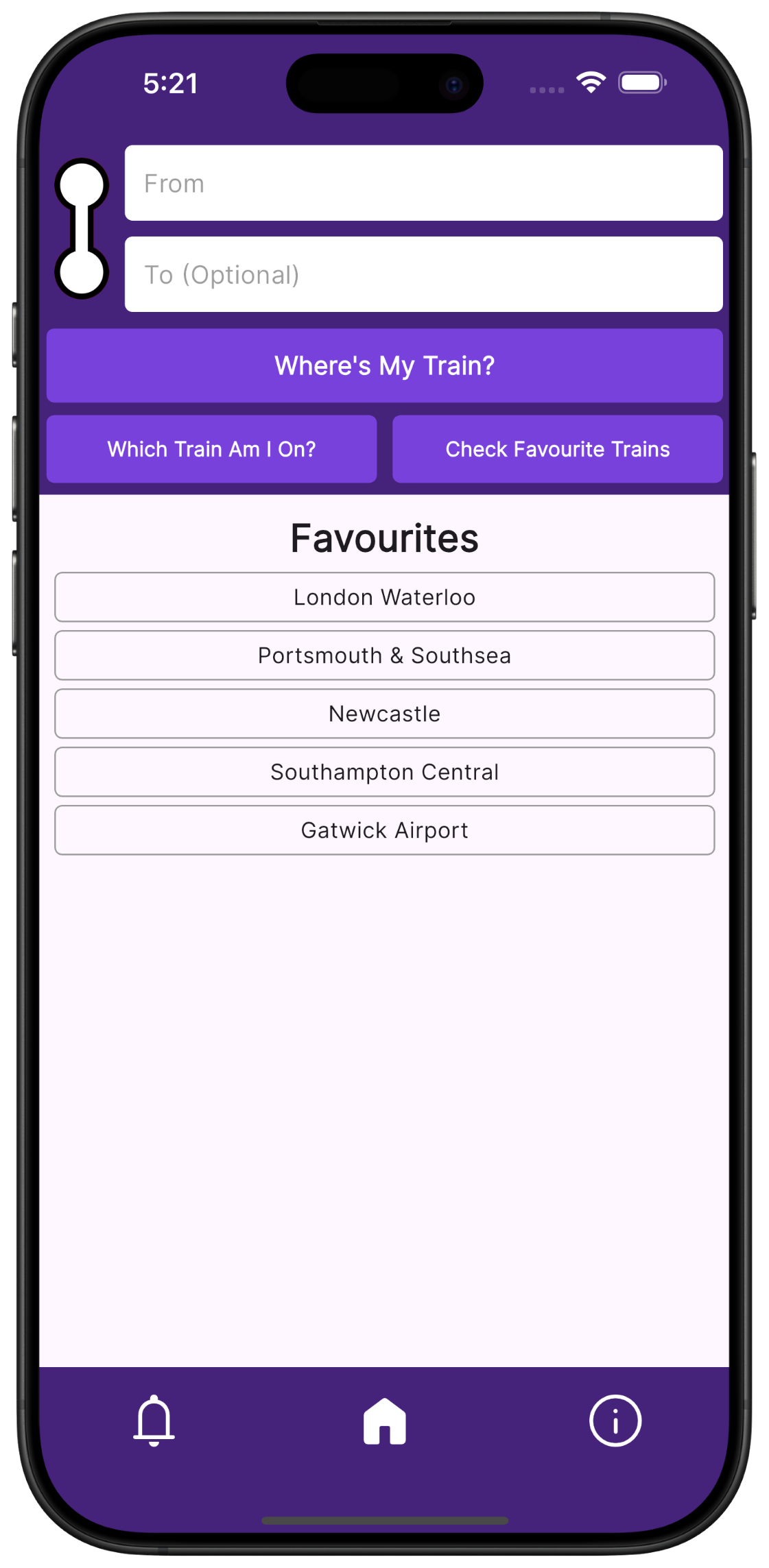 Trainly App Screenshot