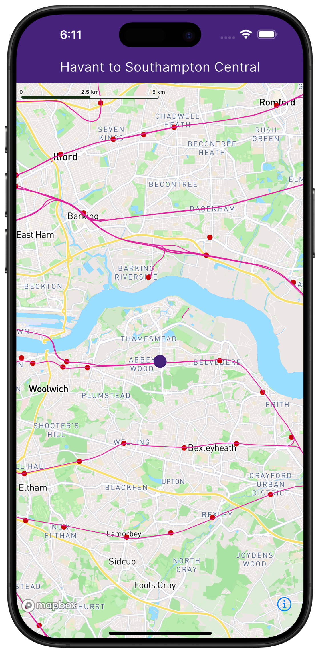 Trainly App Live Map Feature